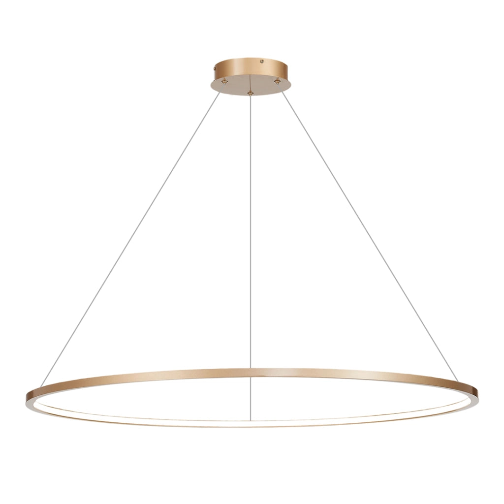 Lampadario anello LED Milagro Saturno oro Ø120 65W