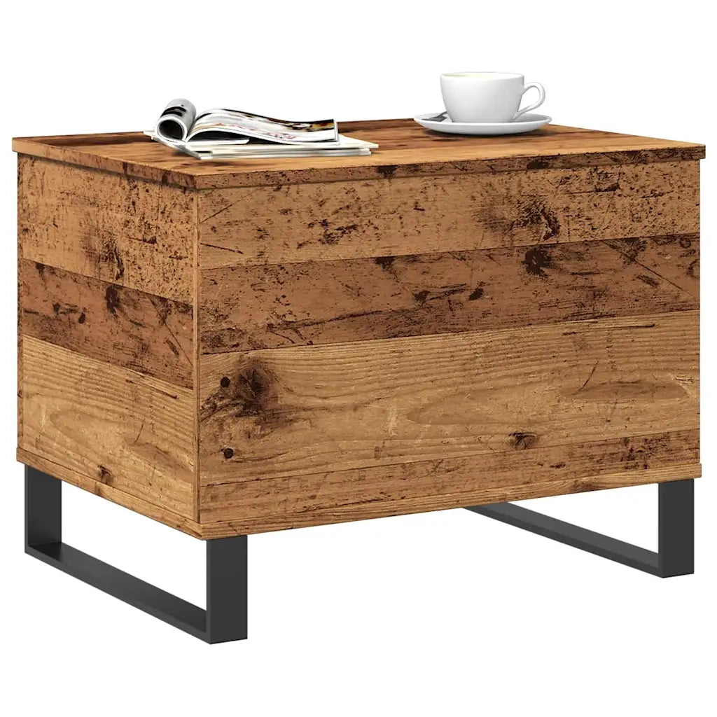 Tavolino da Salotto Legno Antico 60x44,5x45cm Legno Multistrato