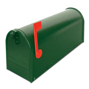 ALUBOX Cassetta Posta Americana 22X17X48 Cm Cassetta Postale In Lamiera Zincata Cassetta Postale Da Esterno Formato Rivista Con Bandierina COLORE: VERDE
