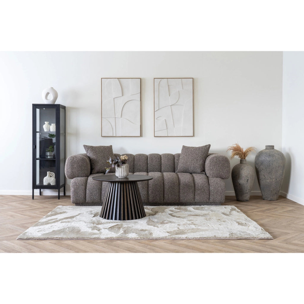 Vetrinetta Brisbane, Nero, Metallo, 35x40x140 cm