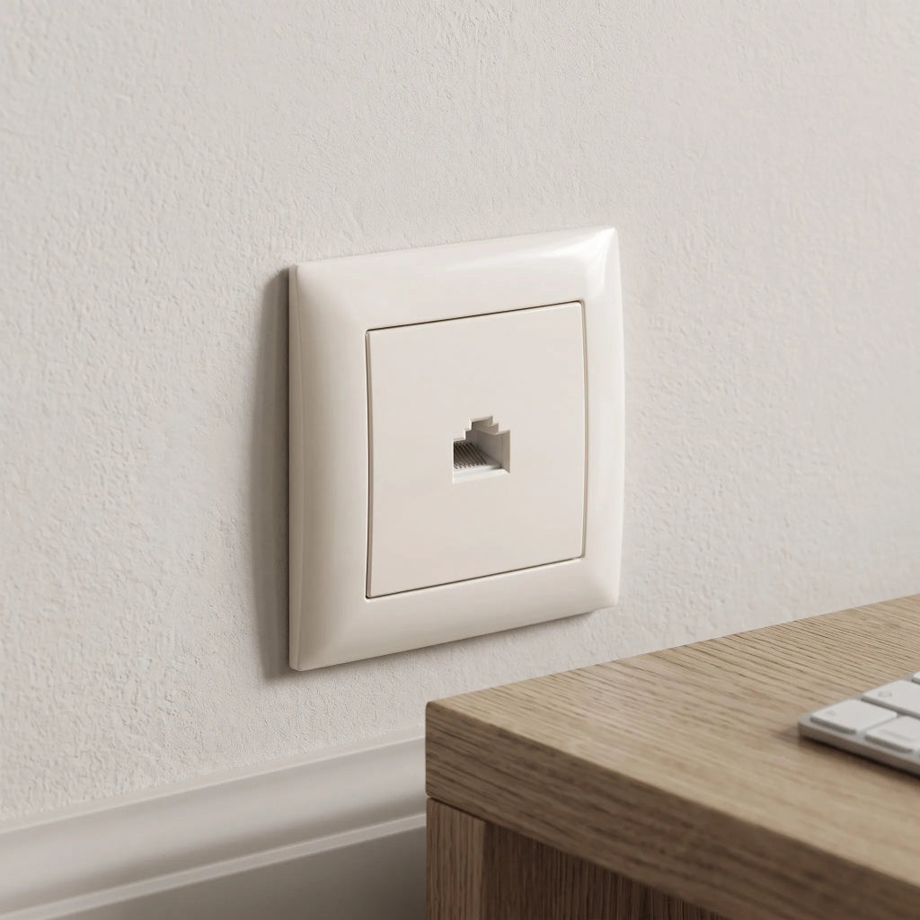 Presa Rj45 Con Cornice Oste Jnh010-s Beige