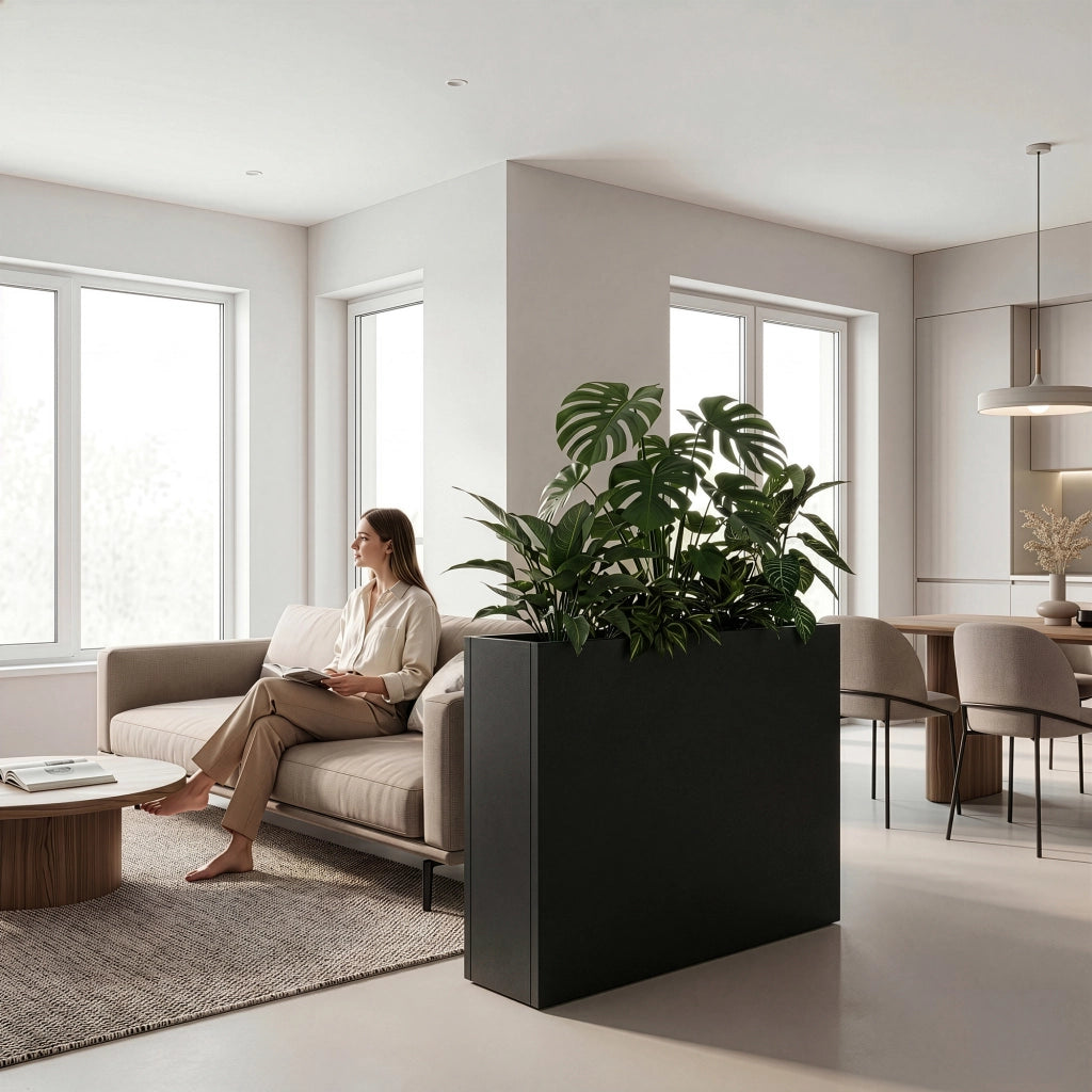 Fioriera Vaargel in Acciaio Portafiori 82x90x30 cm - Grigio Antracite casa.pro