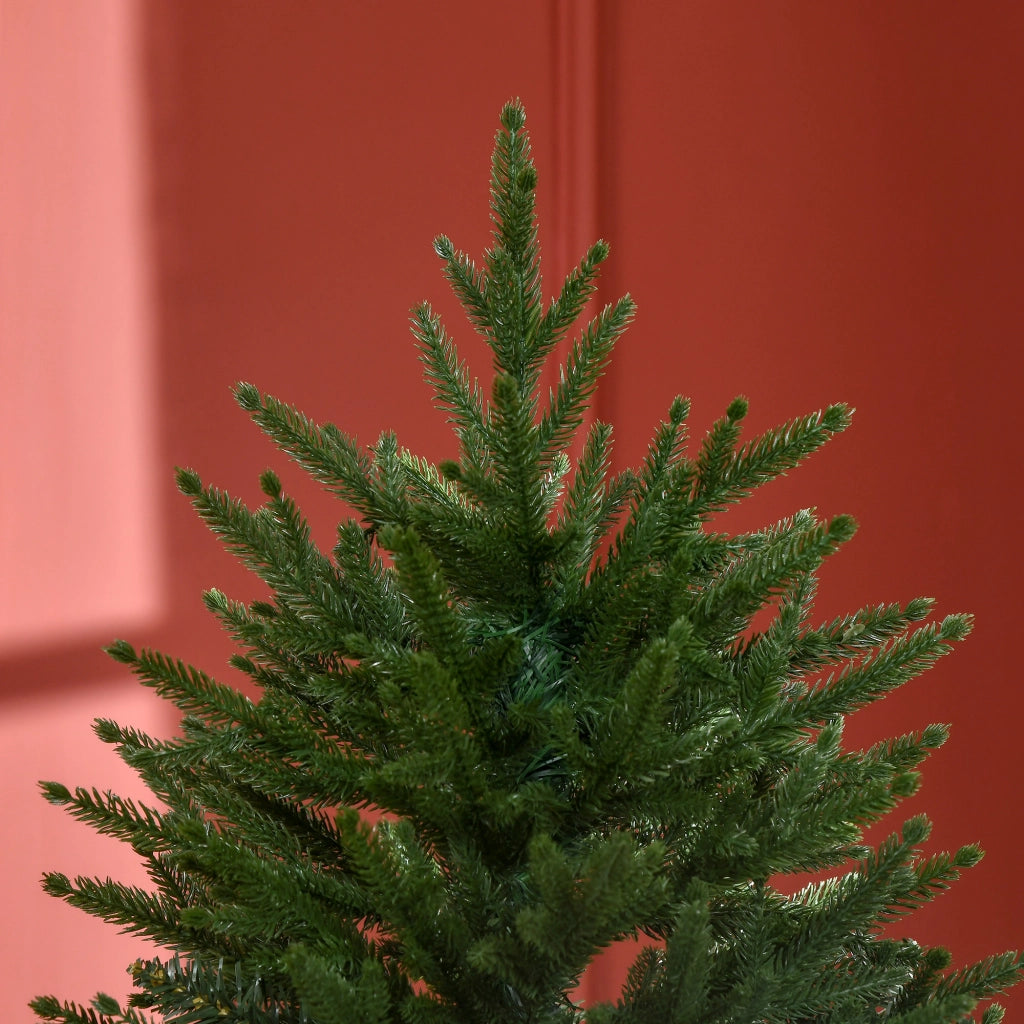 Albero di Natale artificiale, abete, aspetto realistico, montaggio rapido, plastica, verde, 114 x 114 x 180 cm