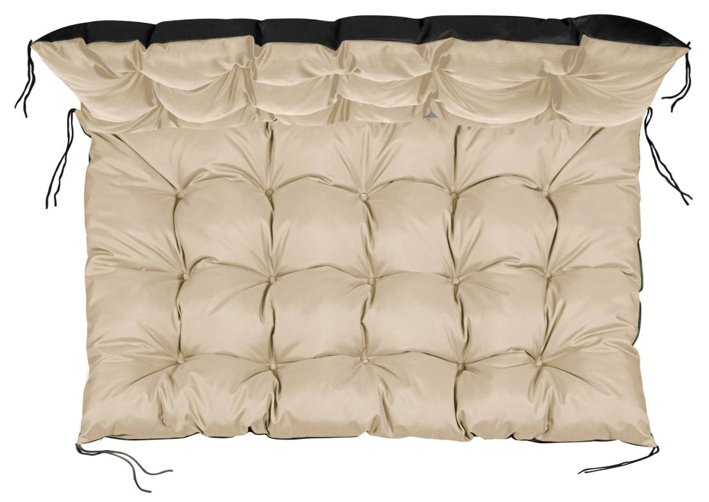 Cuscino da giardino AIO FACTORY 120x80 cm impermeabile beige per panca in pallet