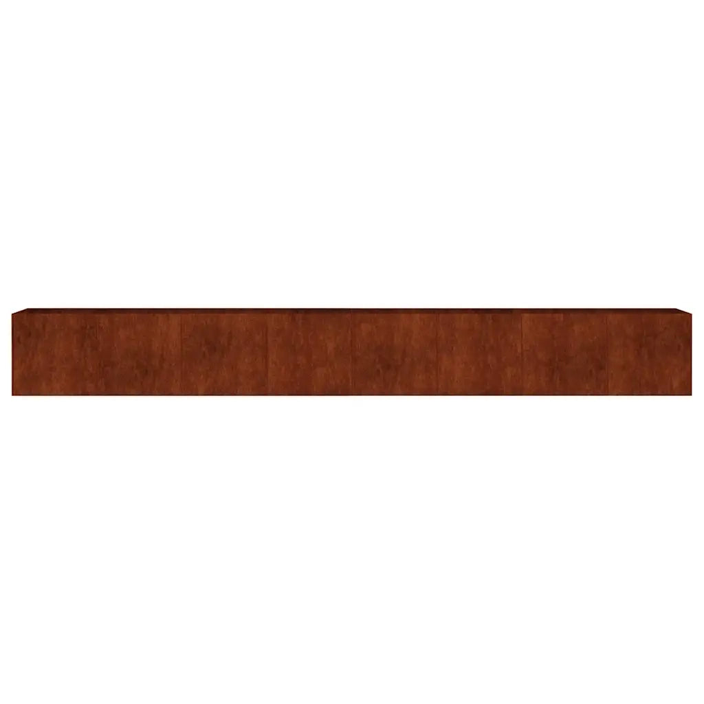 Fioriera Rialzata da Giardino 360x40x40 cm in Acciaio Corten 824523