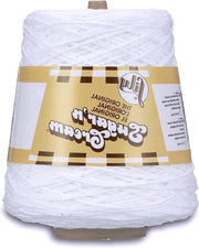 Filato Bianco 400g Cono - Cotone Peso Medio - 706 Metri - Maglia Ricamo