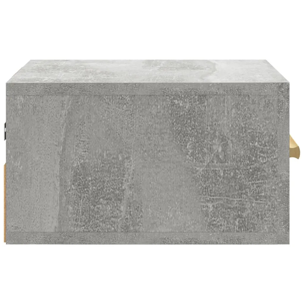 Comodino a Muro Grigio Cemento 35x35x20 cm 812842