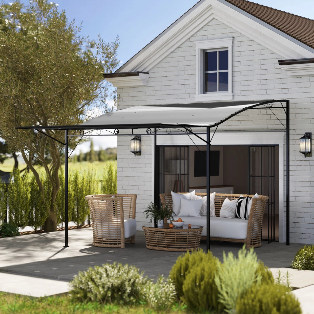Gazebo con tetto apribile ¨C zephmum ¨C Grigio scuro 3x2.5m