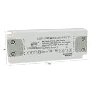 Alimentatore Trasformatore CV 20W 24V 0,83A Super Slim Solo 16mm Spessore