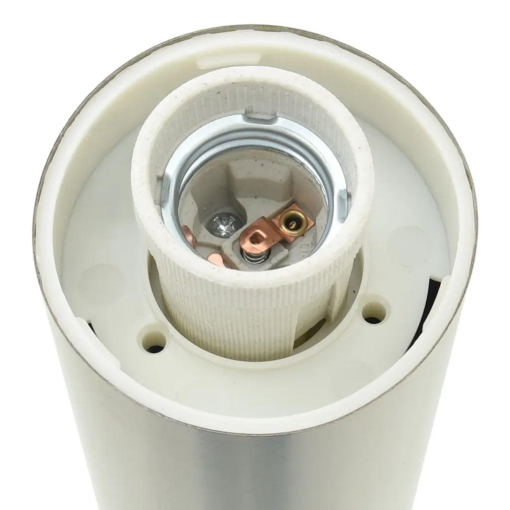 Lampada a paletto con presa elettrica 110 cm Acciaio Inox IP44 4006015