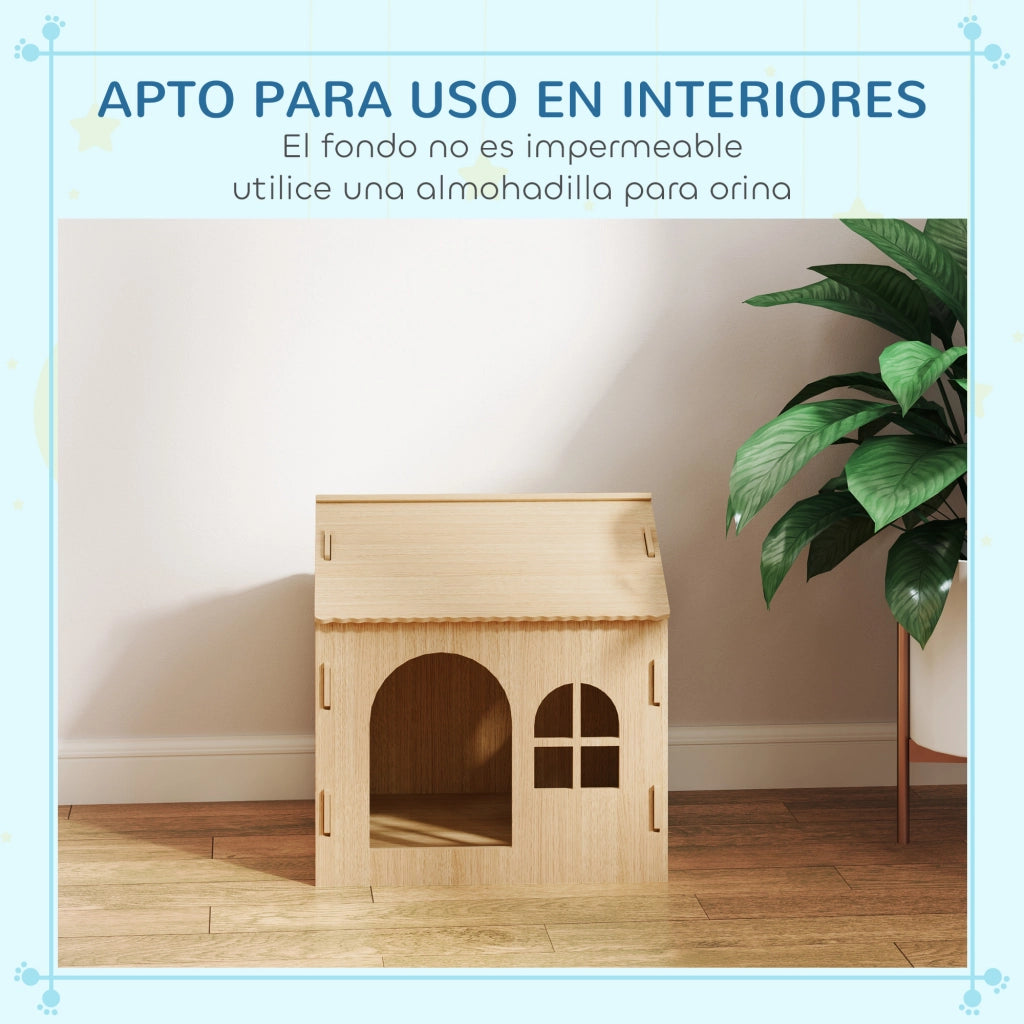 Casetta per Cani e Gatti con Finestra ¨C zephmum ¨C 49.5x41x51 cm