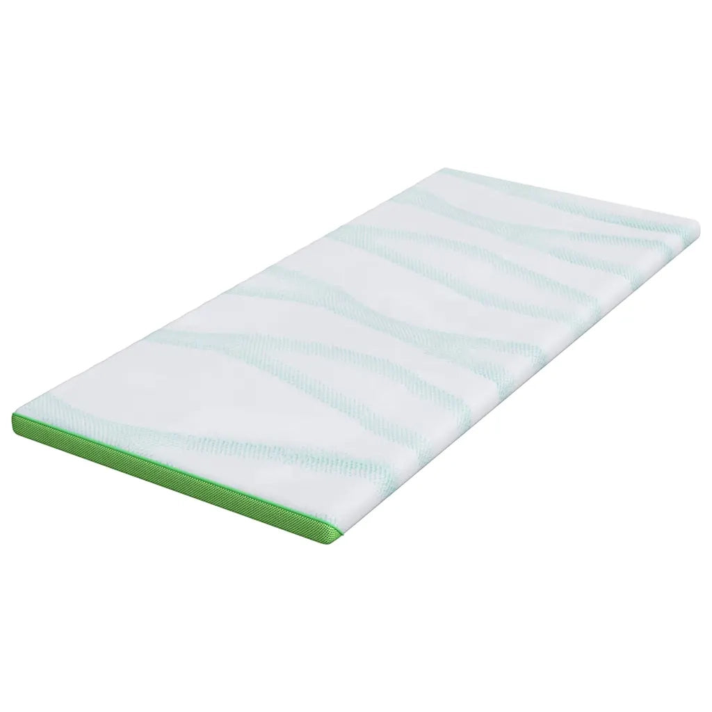 Topper per materasso Bianco e Verde 90 x 200 cm CFW6244236