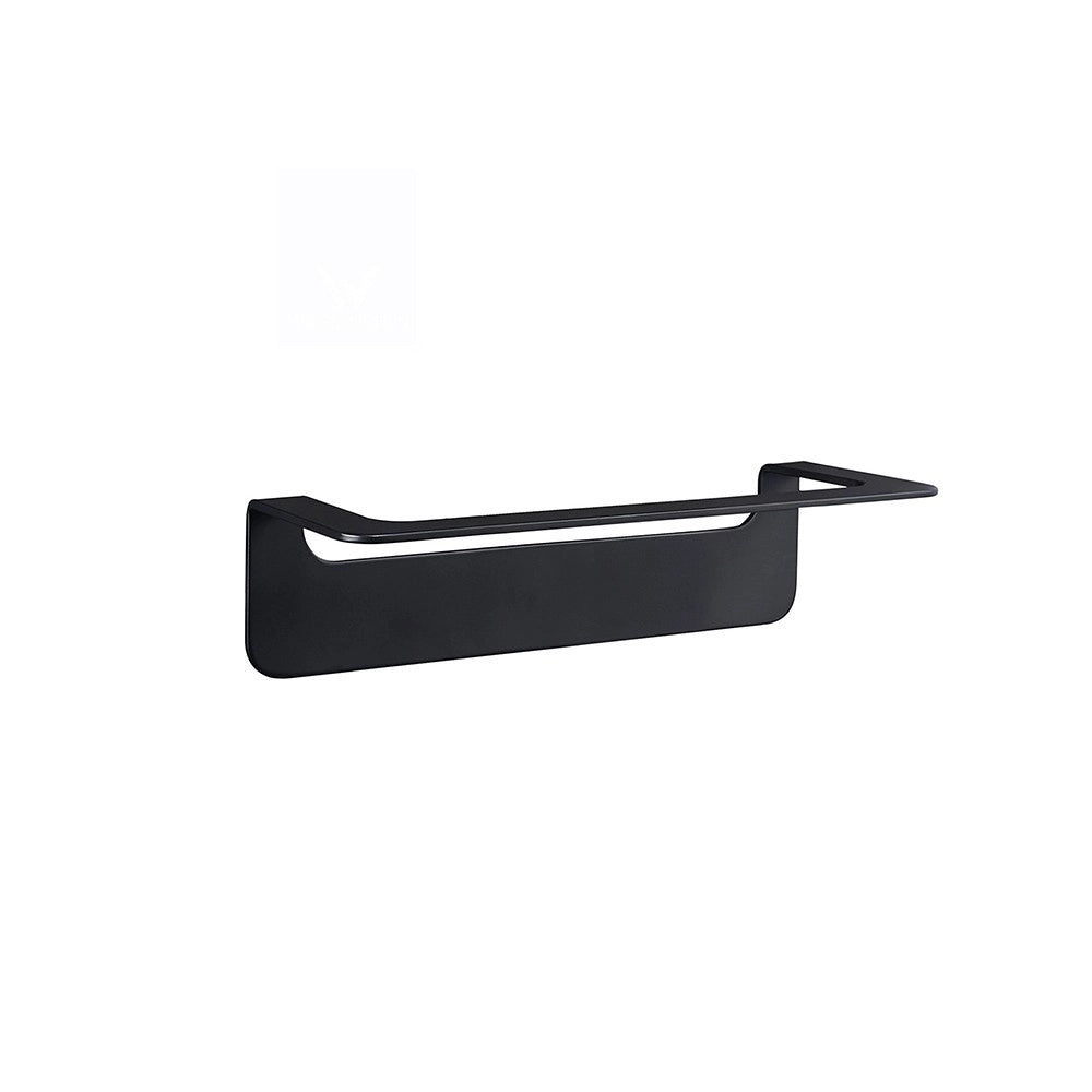 Porta salviette nero da 30 cm serie skyline - fissaggio biadesivo o incollo