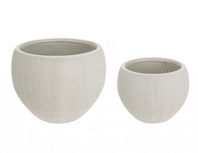 Set 2 Vasi Brush Sfera Beige