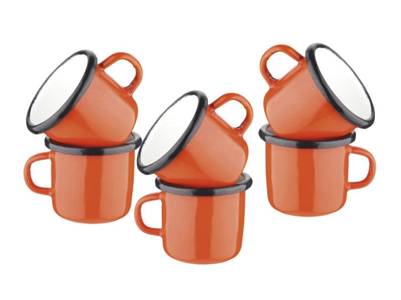 Kaufgut 012172 Tazza Caffe' Smalto 5cm Rosso