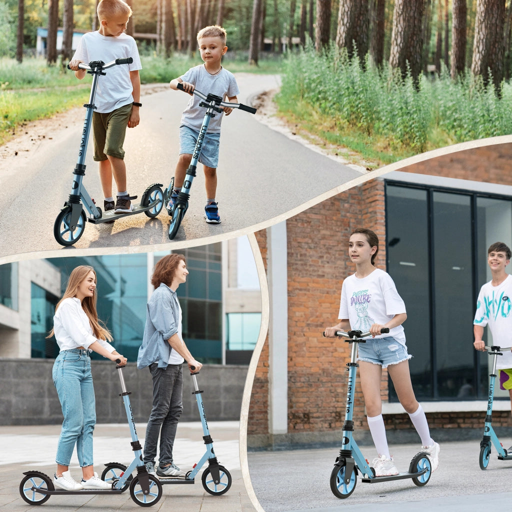Monopattino WAYPLUS ¨C zephmum ¨C Pieghevole, 8IN Ruote Grandi, 4 Livelli Regolabili