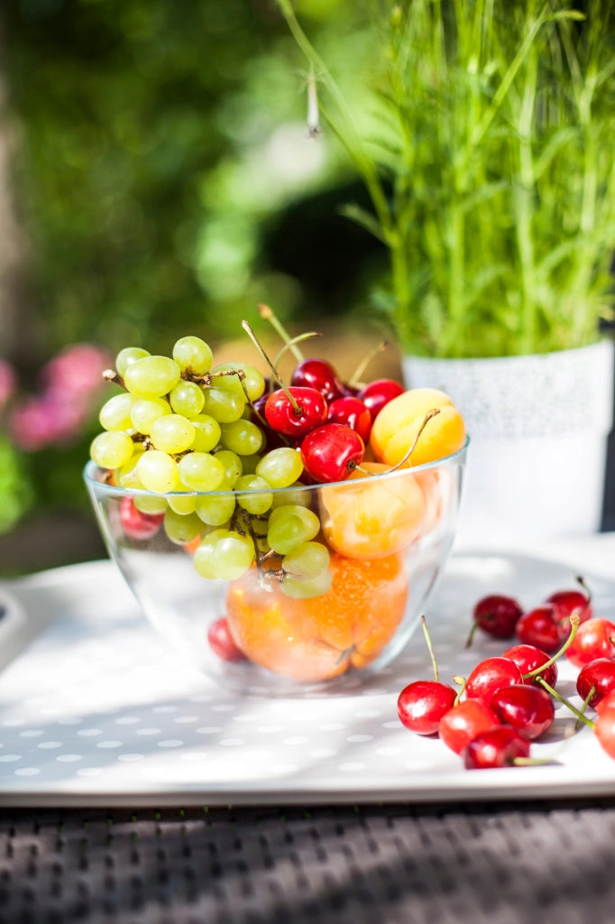Ciotola da insalata KADAX in vetro, ideale per snack, insalate e frutta, 17 cm, grande e profonda.