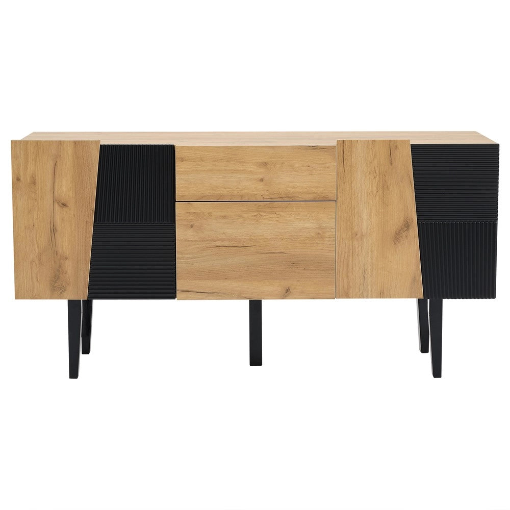 Mobile TV con Vano Contenitore ¨C MINIMAL ¨C Legno Massello, Supporto per TV 60 Pollici