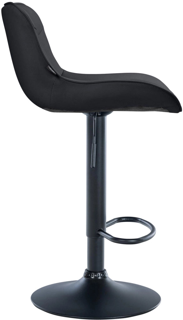 2er Set Barhocker Vonore Kunstleder schwarz