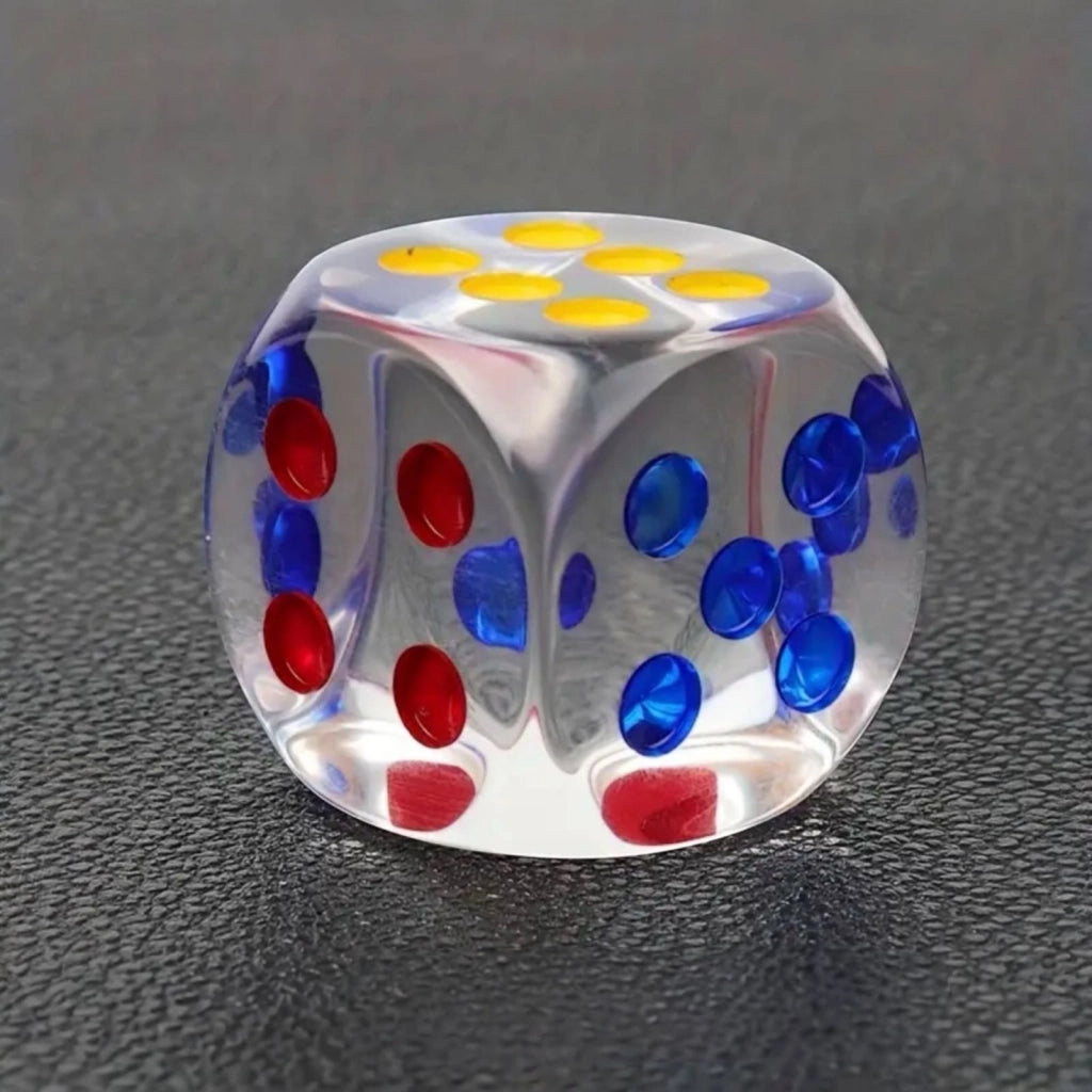 Set 18Pz Dadi da Gioco 15 mm a 6 Facce Per Giochi da Tavolo, Scuola, Attività