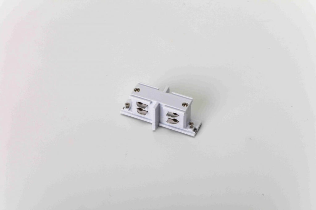 Connettore Mini Giunto Lineare Bianco Centrale per Binario Trifase AG01B