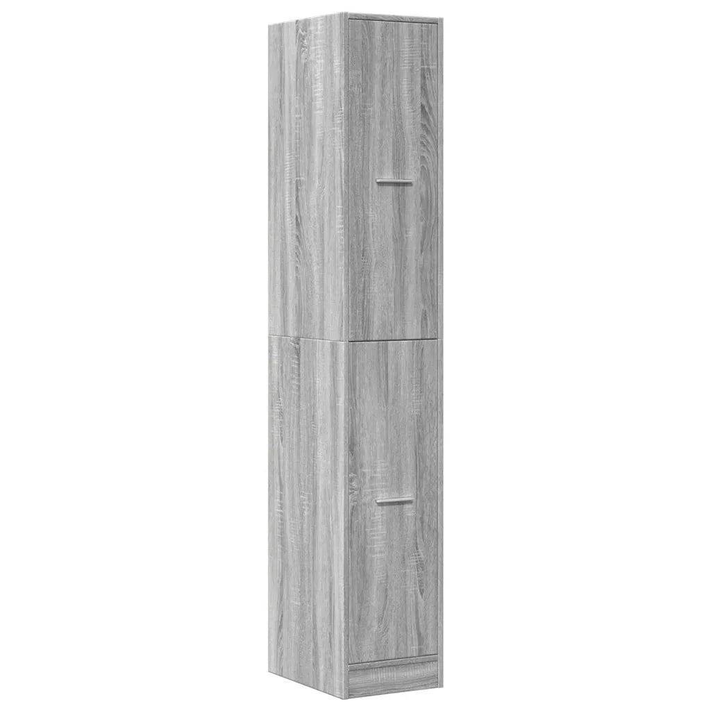 Armadietto da Farmacia Grigio Sonoma 30x41x174,5 cm Truciolato 3309632