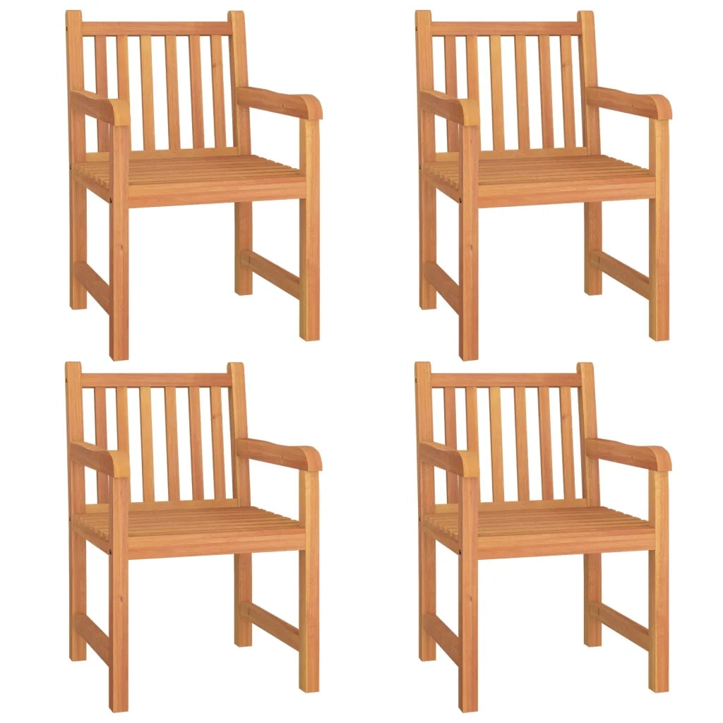 Set da Pranzo per Giardino 5 pz in Legno Massello di Teak 3157147