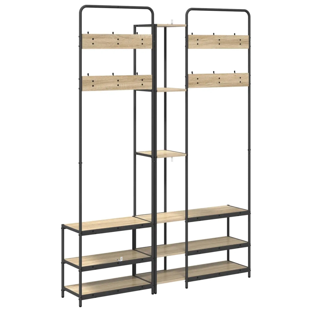 Appendiabiti con panca per scarpe Rovere Sonoma 8012045