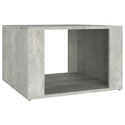 Comodino | Armadio da Notte | Mobiletto da notte Grigio Cemento 57x55x36 cm in Legno Multistrato