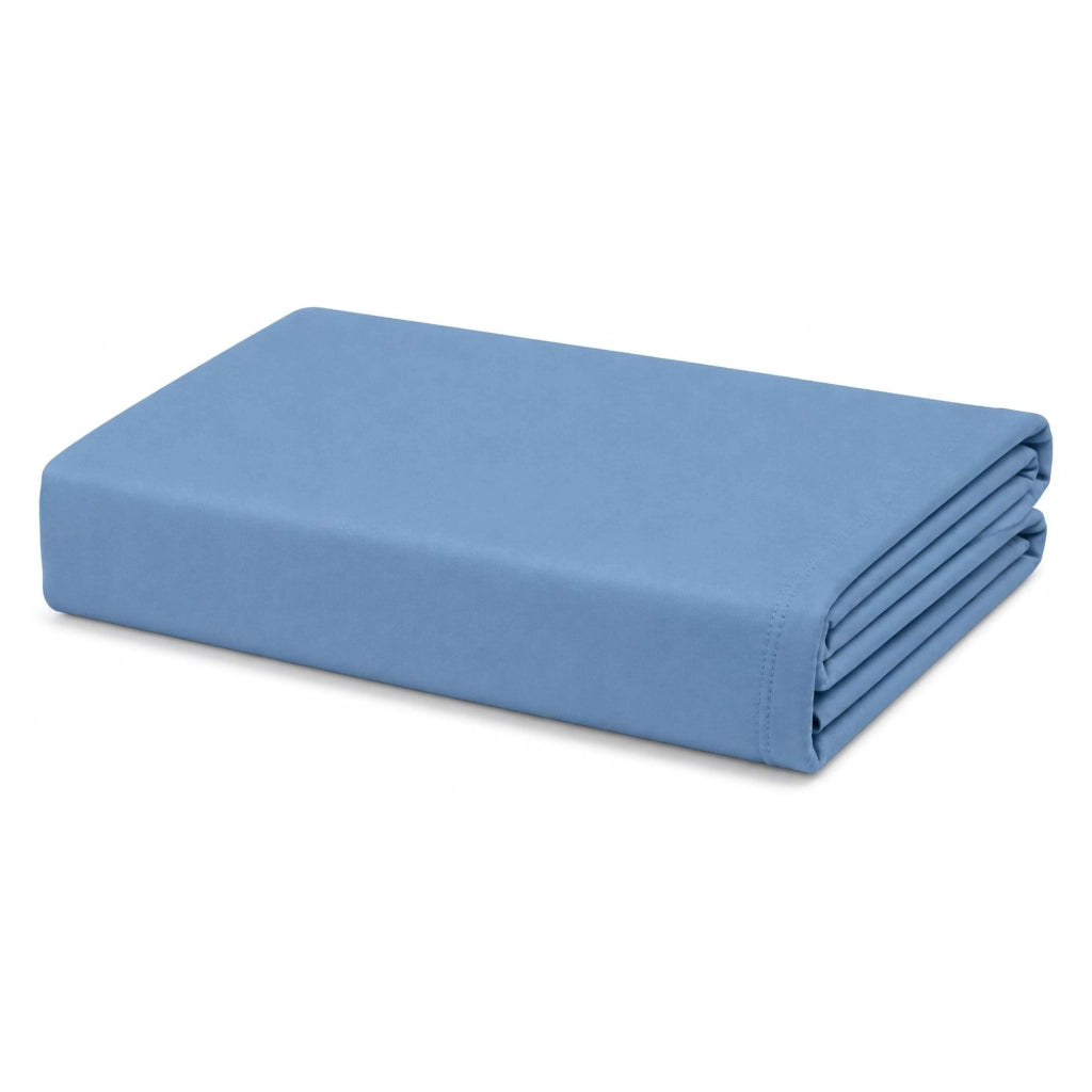 Romesila, Lenzuolo Piazza e Mezza Lenzuolo Sotto con Angolo da 27 cm, blu