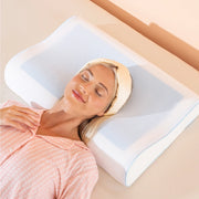 Cuscino Cervicale Memory Foam Doppia Onda 60x40 cm con Gel Rinfrescante – Altezza 10/12 cm Ortopedico Ergonomico, Traspirante Anti-Sudore, Federa Sfoderabile Lavabile