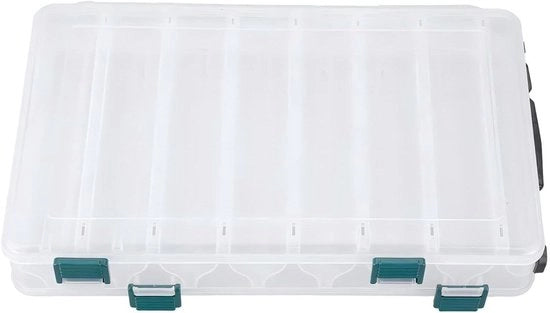 Scatola di plastica doppia faccia con grande capacità - Cassetto per accessori da pesca