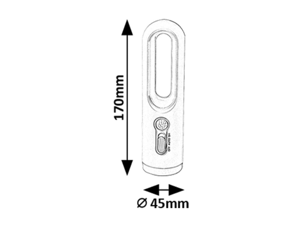 Rabalux Radko lampada da tavolo bianca PIR LED 0,8W