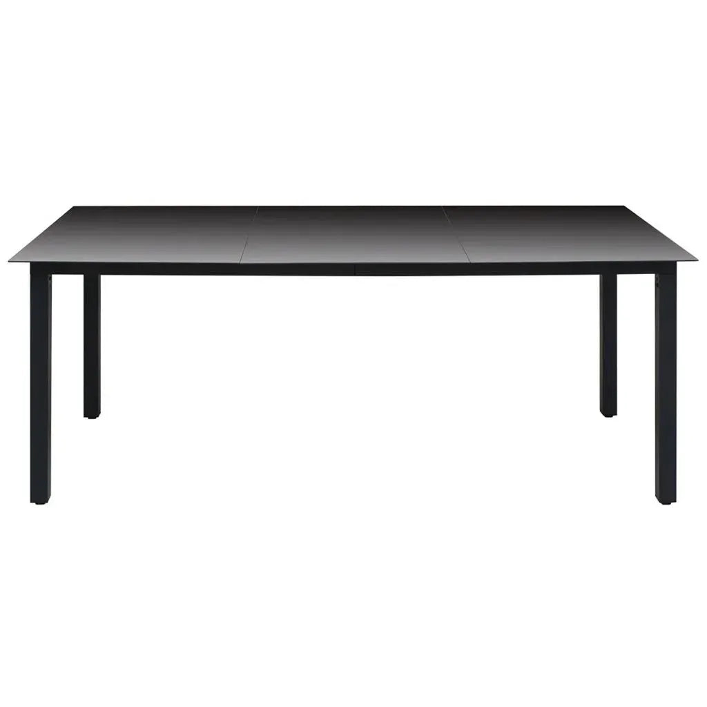 Set da Pranzo per Giardino 7 pz con Cuscini Polyrattan Grigio 3095007