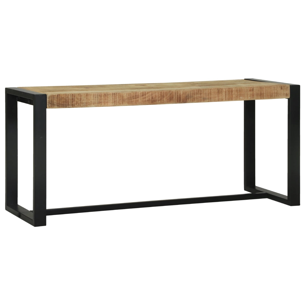 panchina 100x35x45 cm in legno massello di mango