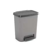 Pattumiera Carleton, Cestino portarifiuti, Bidone per raccolta differenziata, Mobile per spazzatura, 38x28 h43 cm, Grigio scuro