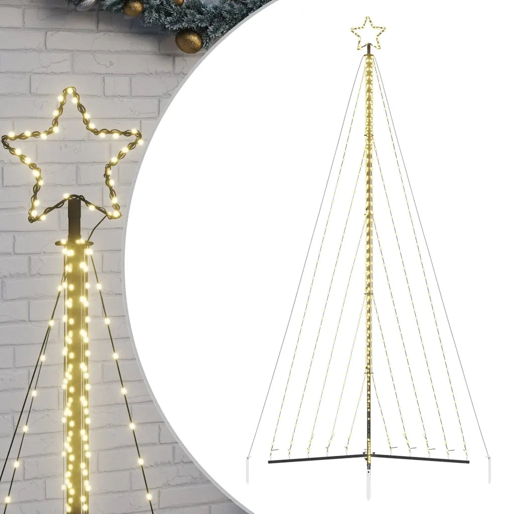 Albero di Natale a LED 570 LED Bianco Caldo 399 cm 4016440