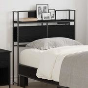 vidaXL Testata contenitore Rovere nero 75 cm Legno multistrato