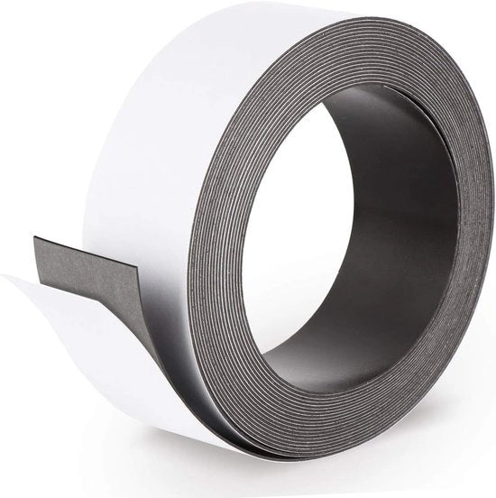 Magnetismo autoadesivo - adatto per presentazioni - 1 pezzo - nero - ferro - 500 x 3,5 cm