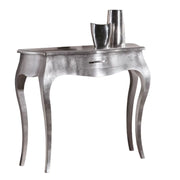 Consolle 1 cassett0 in vera foglia argento misure l.104 p.38 h.88 (1449) - Mobili 2G