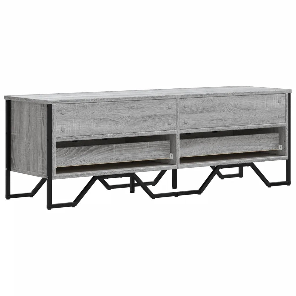 vidaXL Mobile Porta TV Grigio Sonoma 122x34x41cm in Legno Multistrato