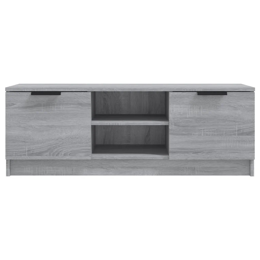 Mobile TV Grigio Sonoma 102x35x36,5 cm in Legno Multistrato 817133