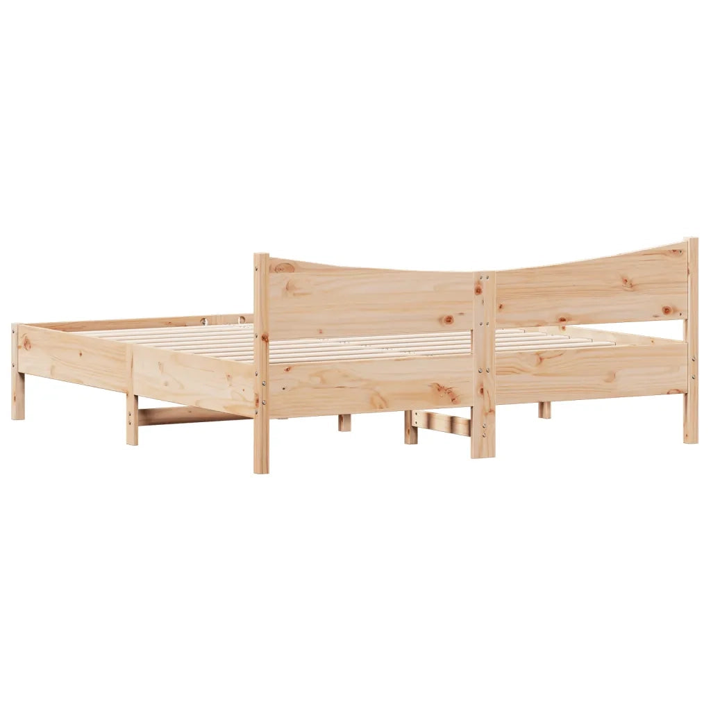 Giroletto senza Materasso 180x200 cm in Legno Massello di Pino 3216360