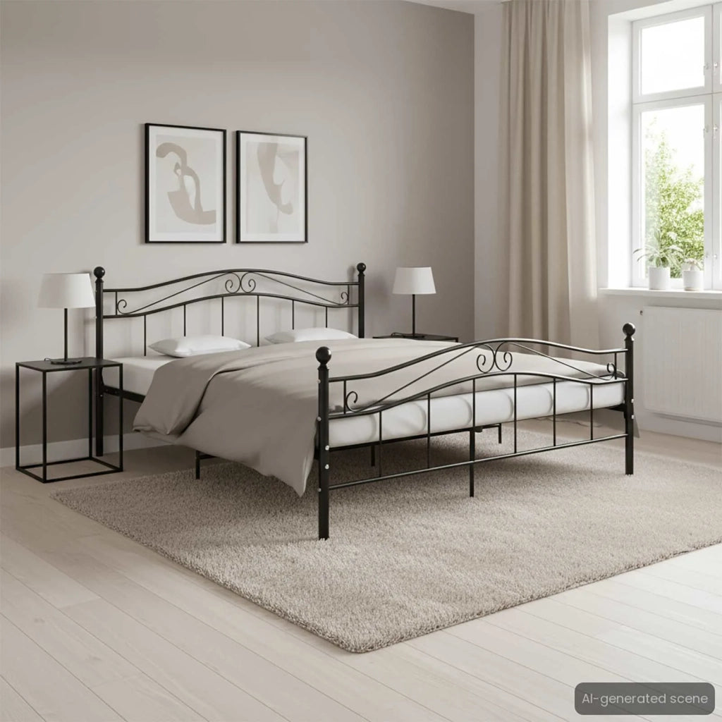 Giroletto Nero in Metallo 200x200 cm 325006