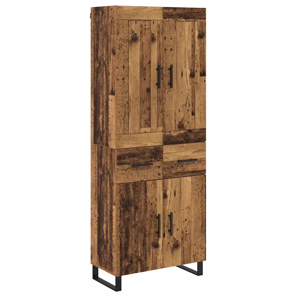 Credenza-Buffet-Armadio da cucina Legno vecchio 69,5 x 34 x 180 cm Legno multistrato 188275