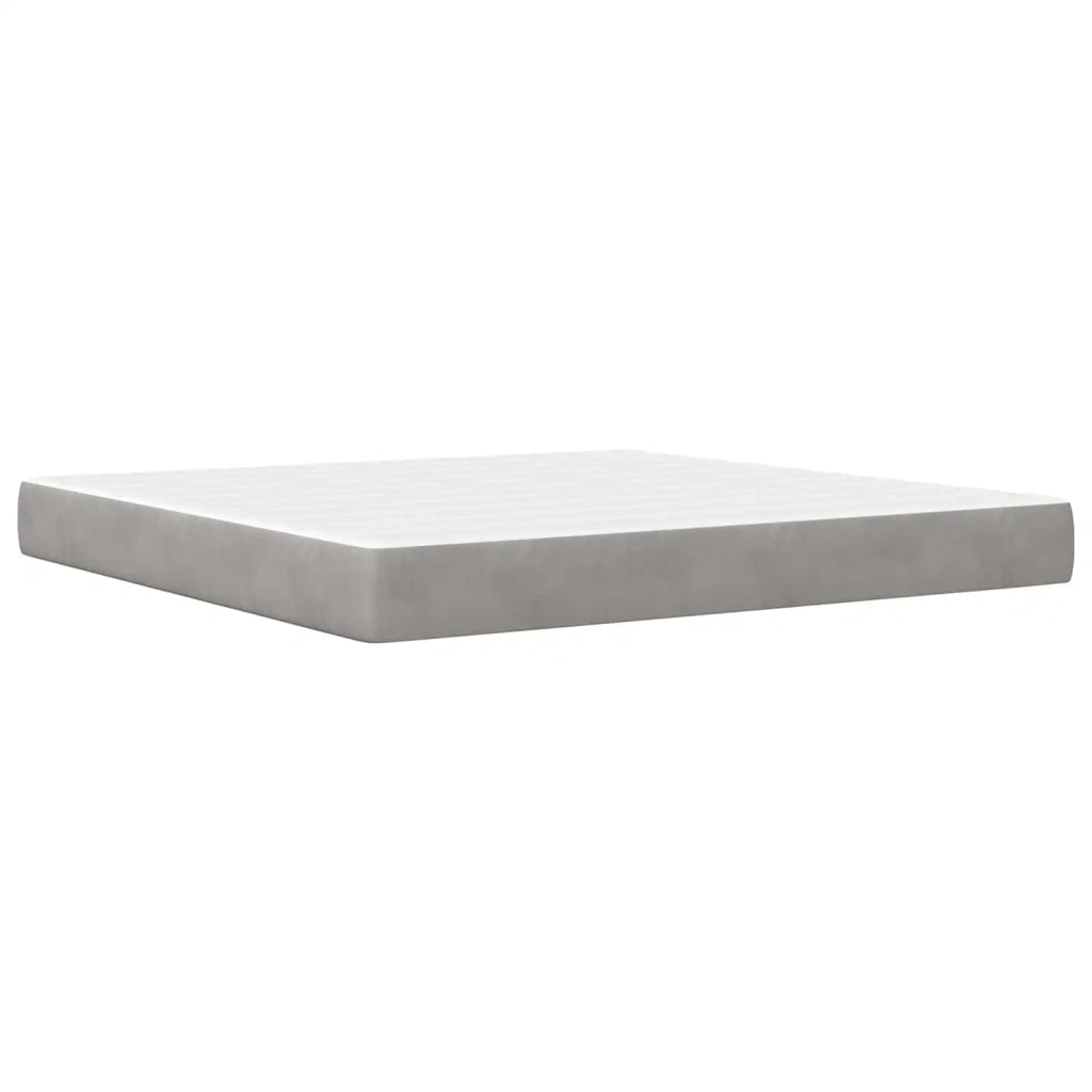 Struttura letto con materasso Grigio chiaro 200 x 200 cm 3414819