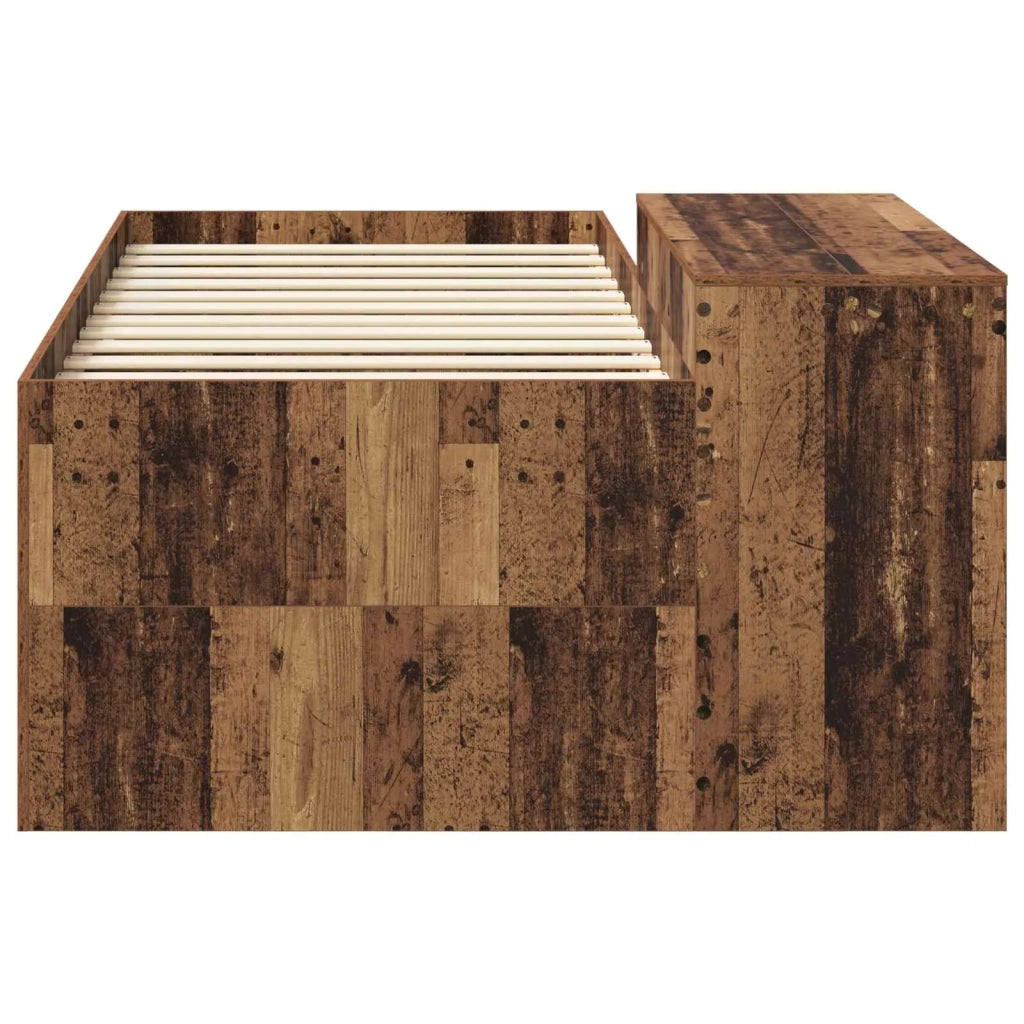 Letto alto per bambini con scrivania Legno antico 98.5 x 200 cm 3422665