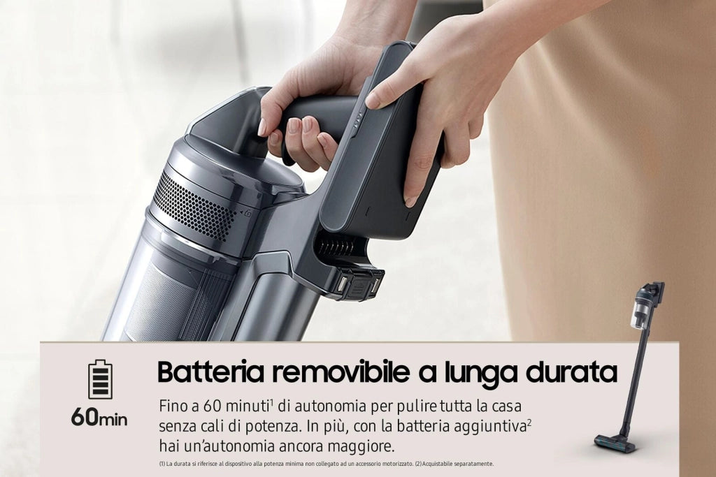 Samsung VS20C852FTB Scopa Elettrica senza Filo Jet 85 Premium 210W