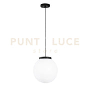 SOSPENSIONE POLLY IN FIBRA DI PLASTICA E PMMA BIANCO 1 LUCE ATTACCO E27 128X25X25 IP44 CM.