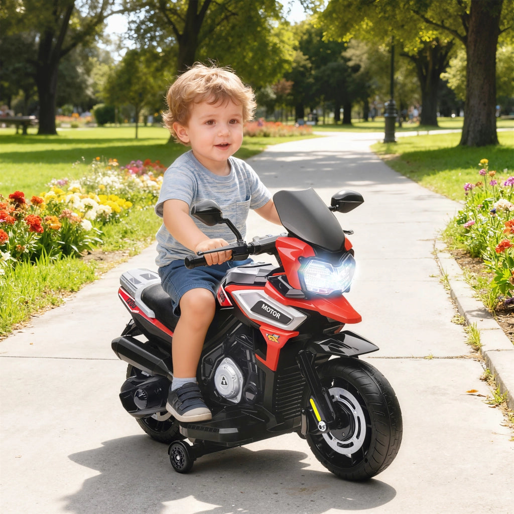 Moto Bambini con Ruote ¨C zephmum ¨C Rosso PP Metallo 85.5x44.5x56